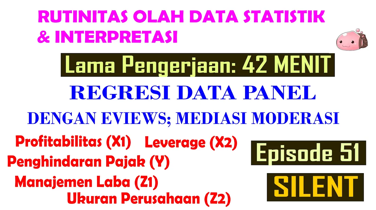 Panel Data Regression dengan EViews — Materi 8
